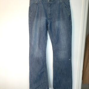 Levi Strauss 527 Stone Wash Zipper Pockets Straight Leg Men's Jeans Size 36x34